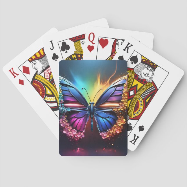 Cartas de juego de mariposa (Reverso)