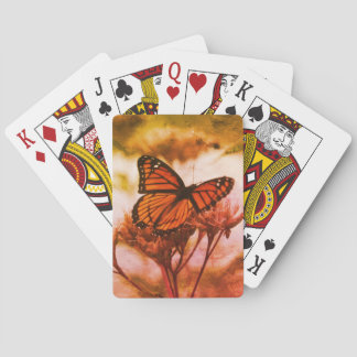 Cartas de juego de mariposa de época
