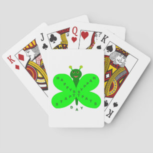 Cartas de juego de mariposa del Día de San Patrici