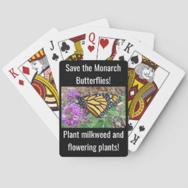 Cartas de juego de mariposa monarca