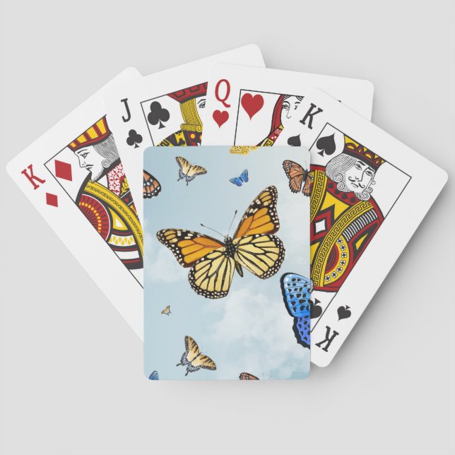 Cartas de juego de mariposas (Reverso)