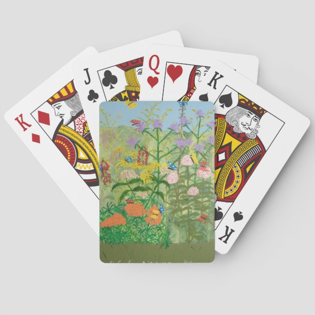 Cartas de juego de mariposas (Reverso)