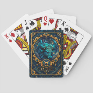 Cartas de juego de medallón de Tauro