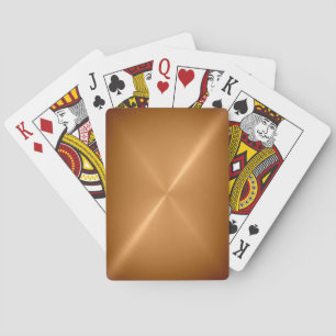 Cartas de Juego de Metal Dorado Bruñido