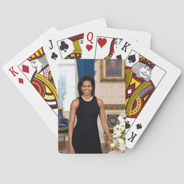 Cartas de juego de Michelle Obama (Reverso)