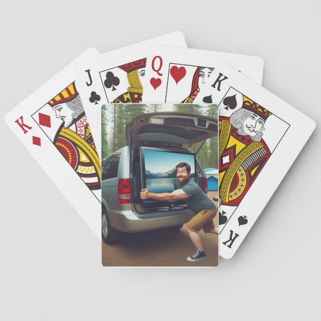 Cartas de juego de minivan Camper para vanlife (Reverso)