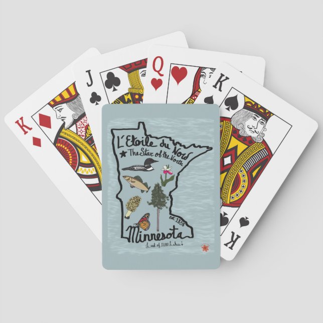 Cartas de juego de Minnesota (Reverso)