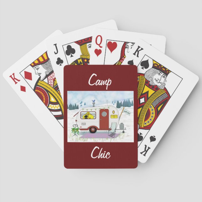 Cartas de juego de Moda en el campamento (Reverso)