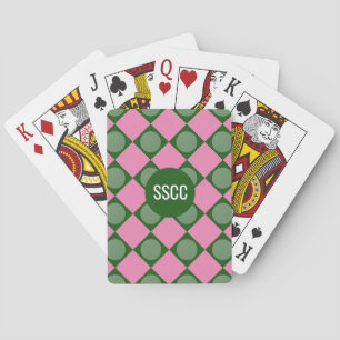 Cartas de juego de Monograma Lady Golfer