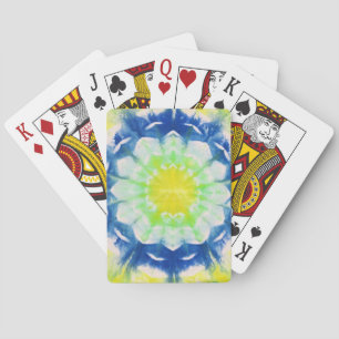 Cartas de juego de mosaico de margarita
