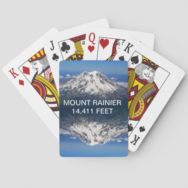 Cartas de juego de Mount Rainier (Reverso)