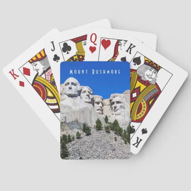 Cartas de juego de Mount Rushmore (Reverso)