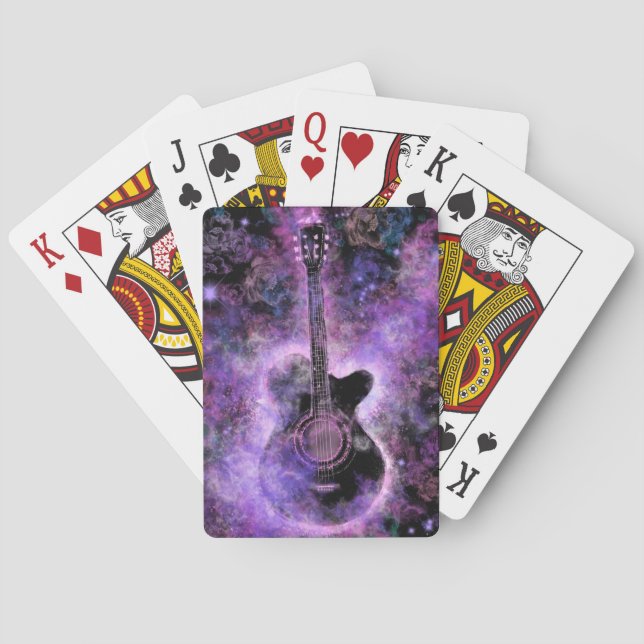 Cartas de juego de música de guitarra (Reverso)