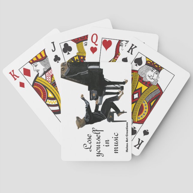 Cartas de juego de música de piano Hyena Fantasy A (Reverso)