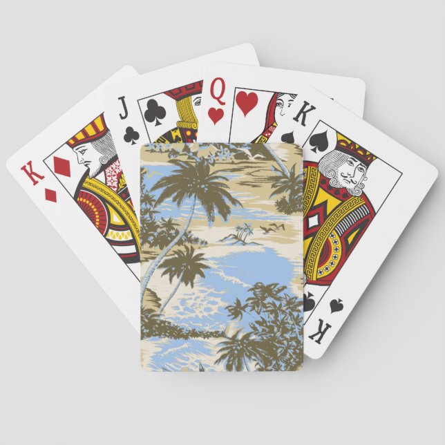 Cartas de juego de Napili Bay Hawaiian Island (Reverso)