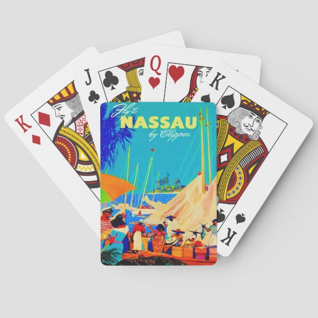 Cartas de juego de Nassau Bahamas (Reverso)