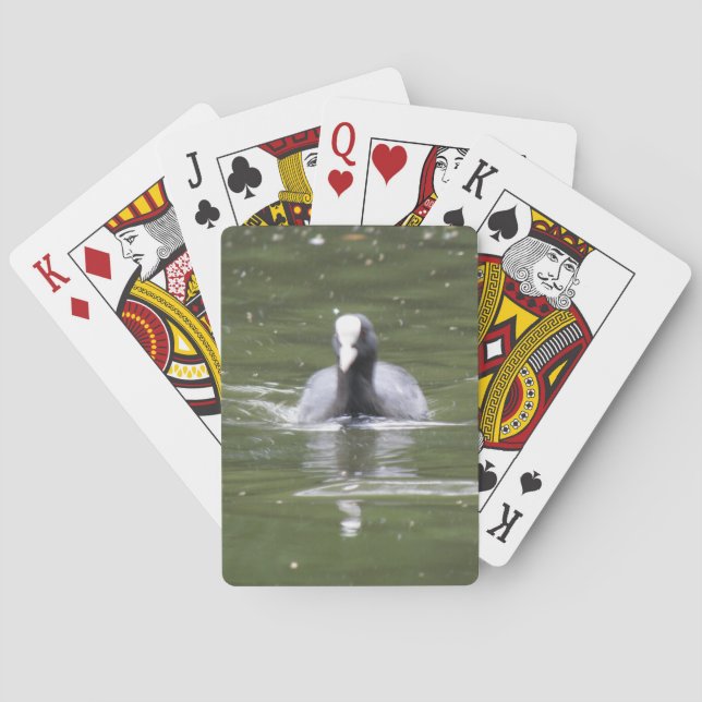 Cartas de juego de natación en aletas (Reverso)