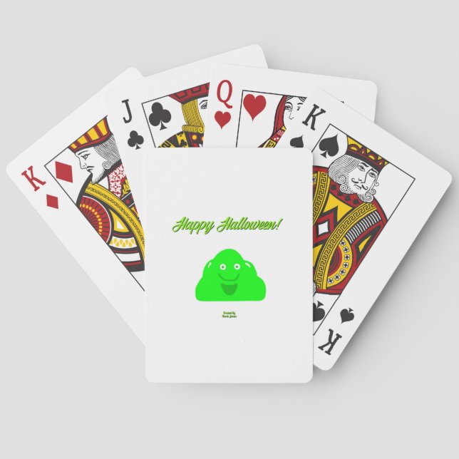 Cartas de juego de negro de Halloween (Reverso)