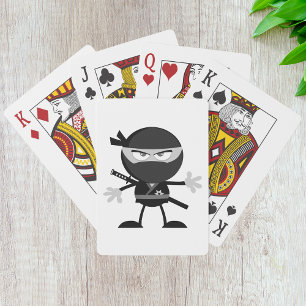 Cartas de juego de Ninja, un guerrero furioso