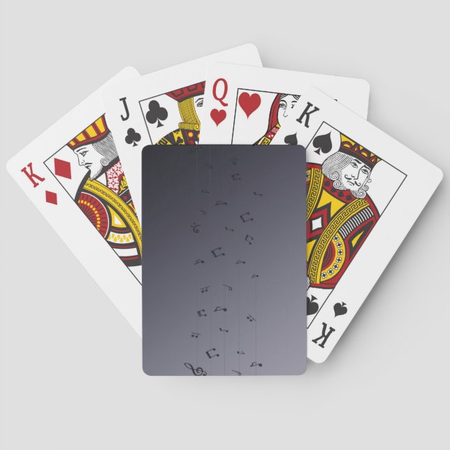 Cartas de juego de notas musicales (Reverso)