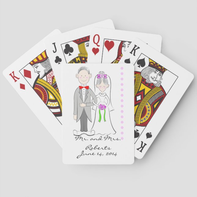Cartas de juego de novias y Bodas de Groom (Reverso)