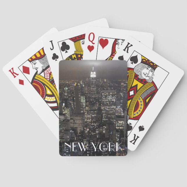 Cartas de juego de Nueva York Tarjetas de recuerdo (Reverso)