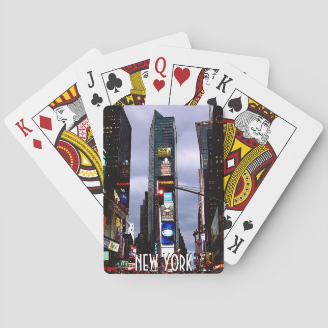 Cartas de juego de Nueva York Tarjetas de recuerdo (Reverso)