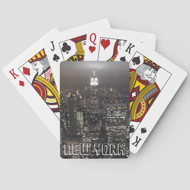 Cartas de juego de Nueva York Tarjetas de recuerdo (Reverso)