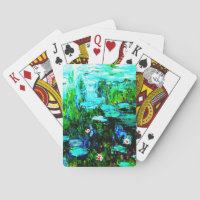 Cartas de juego de Nympheas Water Lillies Monet