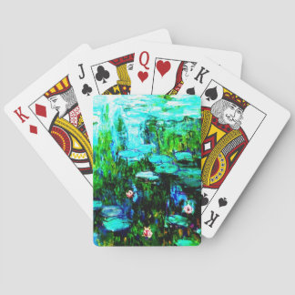 Cartas de juego de Nympheas Water Lillies Monet