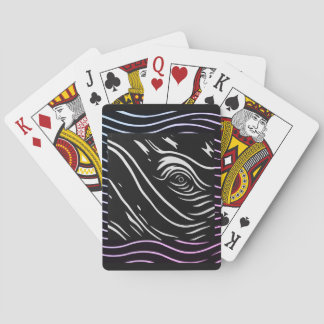 Cartas de juego de ojo de ballena