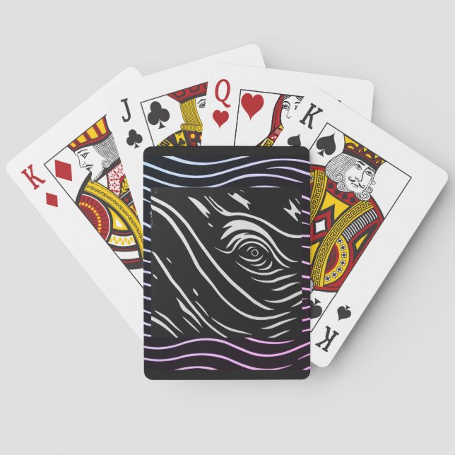 Cartas de juego de ojo de ballena (Reverso)
