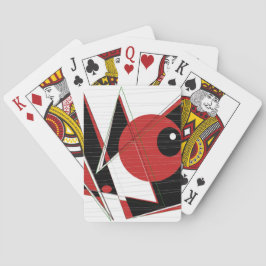 Cartas de juego de ojos rojos