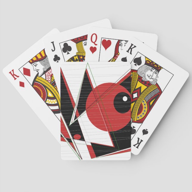 Cartas de juego de ojos rojos (Reverso)