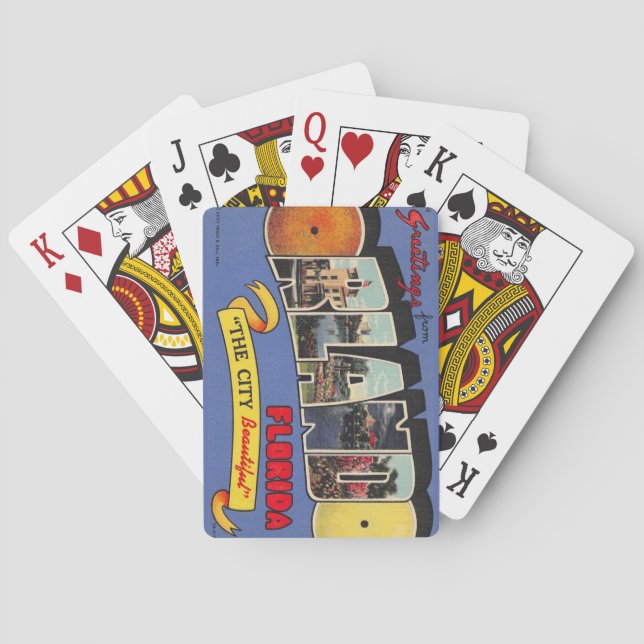 Cartas de juego de Orlando Florida (Reverso)