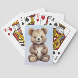 Cartas de juego de osito de peluche