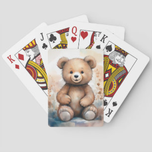 Cartas de juego de osito de peluche de fantasía