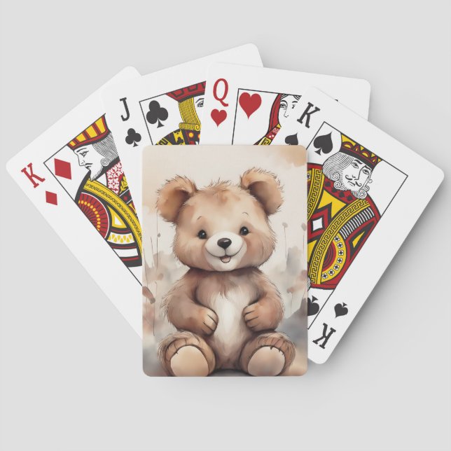 Cartas de juego de Oso de Teddy (Reverso)
