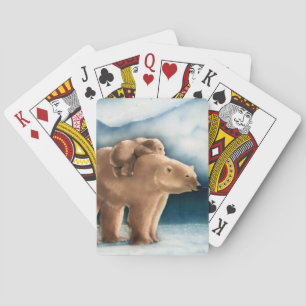 Cartas de juego de oso polar