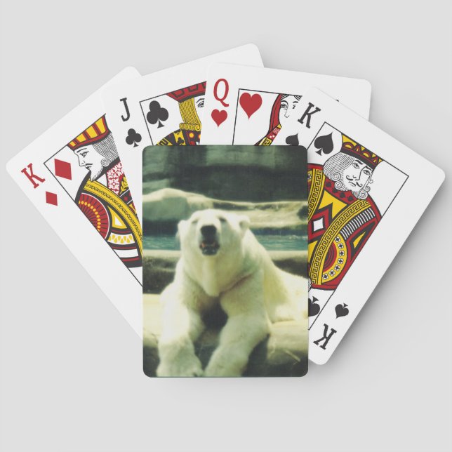 Cartas de juego de oso polar (Reverso)