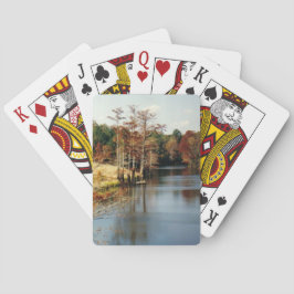 Cartas de juego de otoño en el Bayou