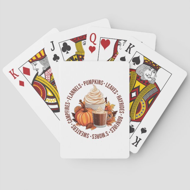 Cartas de juego de otoño/otoño (Reverso)
