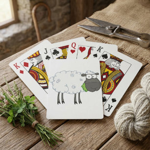 Cartas de juego de oveja lanosa
