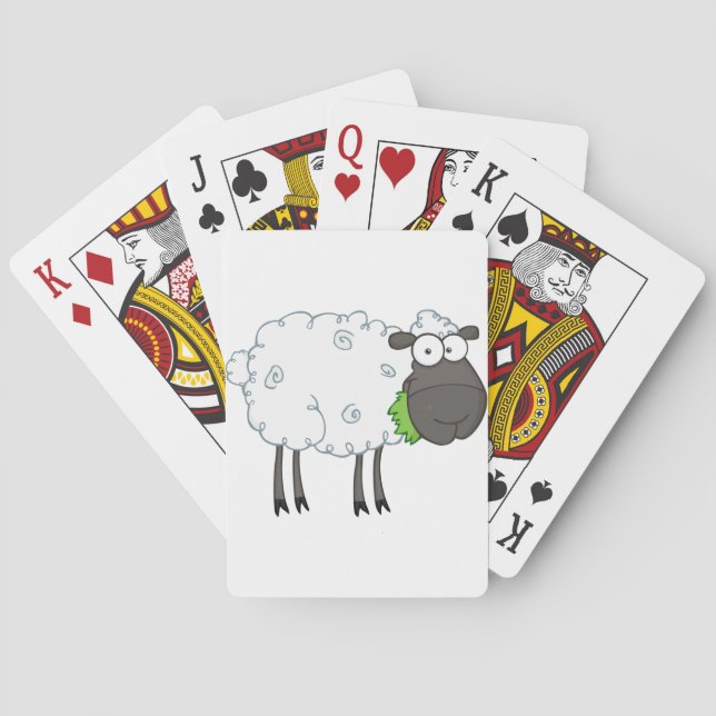 Cartas de juego de ovejas lúgubres (Reverso)