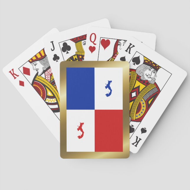 Cartas de juego de pancartas de Panamá (Reverso)