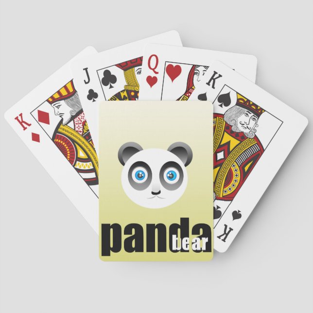Cartas de juego de Panda (Reverso)