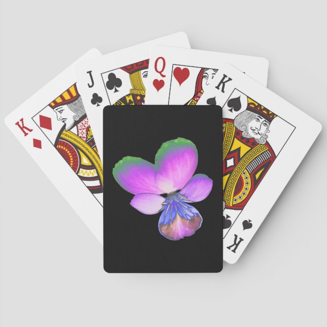 Cartas de juego de Pansy de bonito (Reverso)