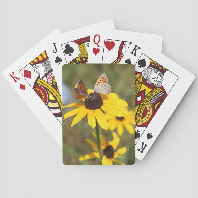 Cartas de juego de parejas de mariposa (Reverso)