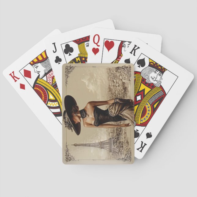Cartas de Juego de París Francia (Reverso)