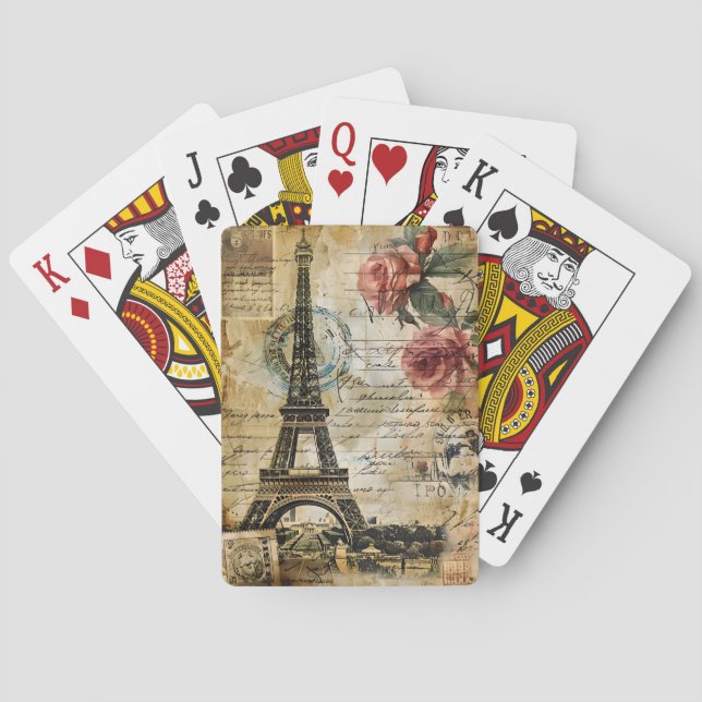 Cartas de Juego de París Francia (Reverso)